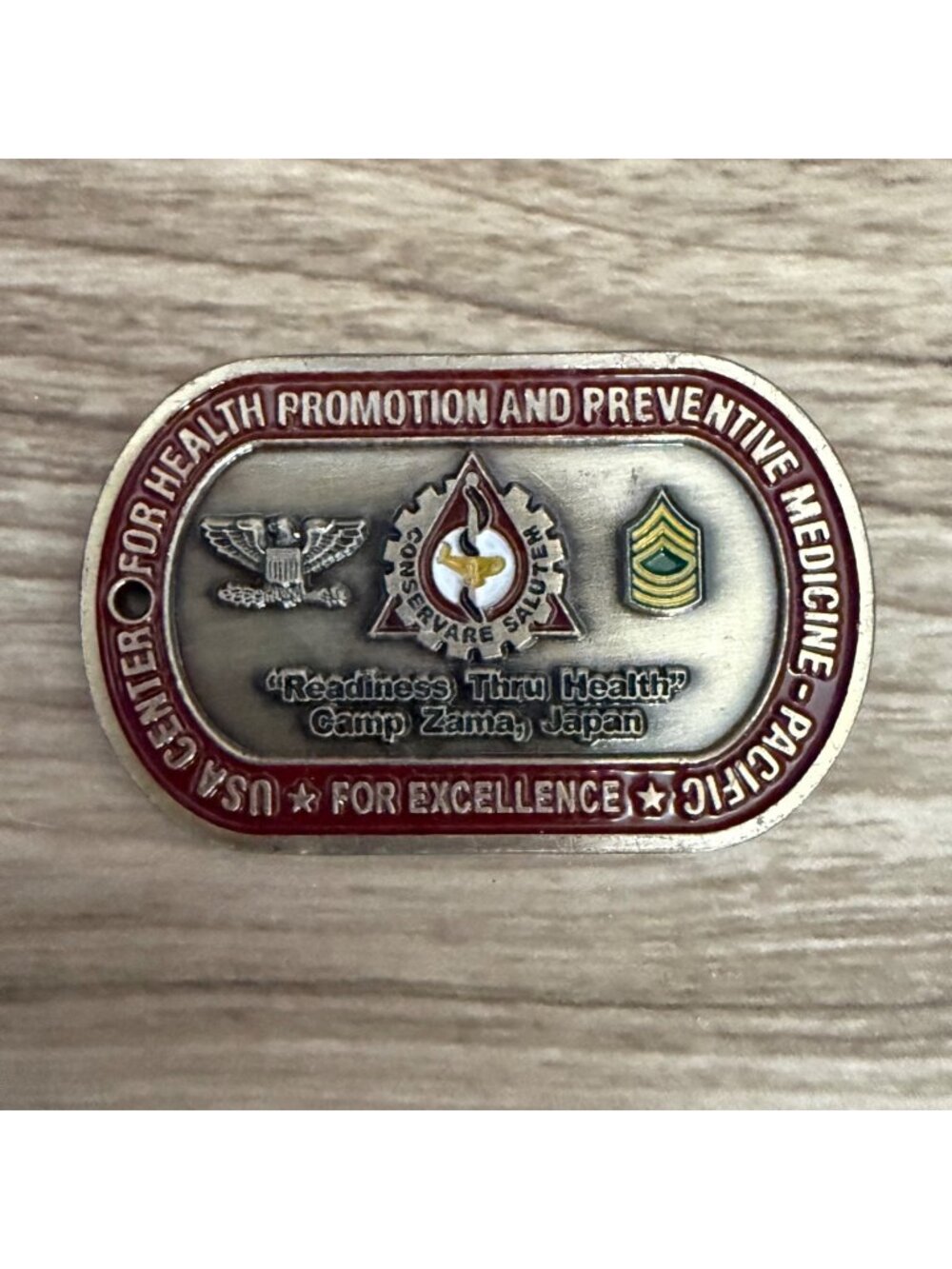 USA Health Promotion & Preventive Medicine Pacific Commemorative Challenge Coin
